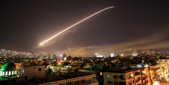 Damaskus Syrien Militärschlag