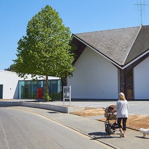 Das neue Gemeindezentrum neben der Markuskirche wurde nach drei Jahren Bauzeit eröffnet.