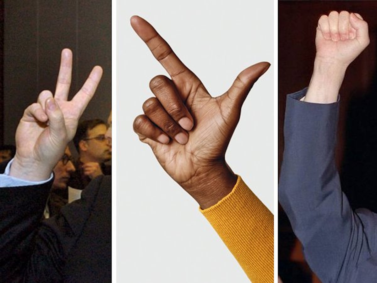 Vorsicht im Umgang mit Handzeichen, nicht in jedem Land haben sie dieselbe Bedeutung.