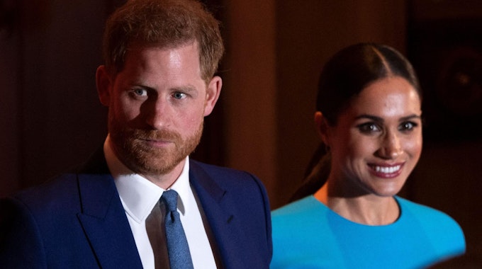Prinz Harry und seine Frau Meghan, aufgenommen am 05. Mai 2020.