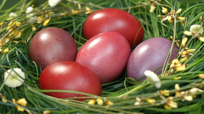 natürlich gefärbte eier