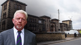 Boris Becker vor dem Wandsworth-Gefängnis in London.
