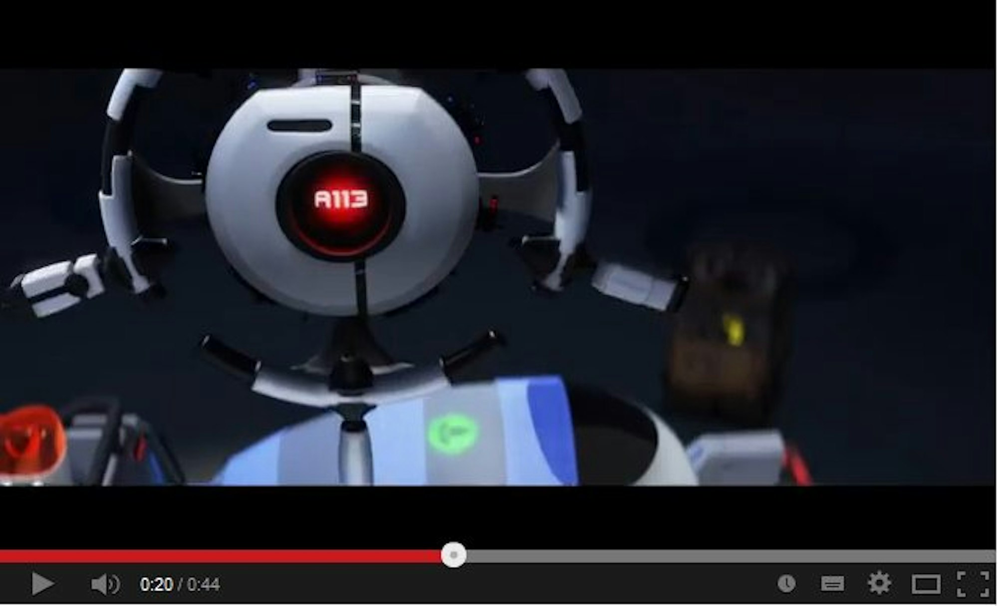 Das Steuerrad „Otto“ im Disney-Weltraum-Film „Wall-E“ zeigt den Alarmcode an. Dieser ist, wie nicht anders zu erwarten, „A113“.