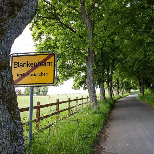 Der längste Anstieg der Radstrecke führt vom Ahrtal über den Nonnenbacher Weg aus Blankenheim hinaus.