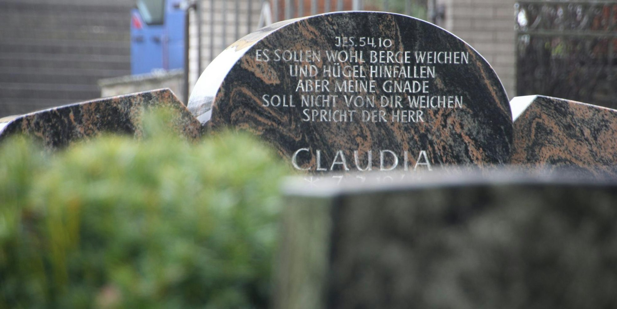 Der Grabstein von Claudia Otto.