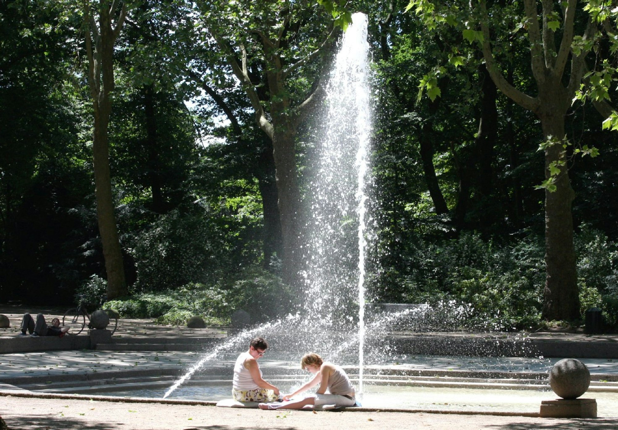 Die Brunnen-Fontäne im Blücherpark. Von den 60 Brunnen in Köln sind derzeit 55 in Betrieb. Wir zeigen bekannte und weniger bekannte Exemplare.