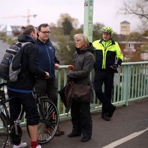 Freundliche Hinweise statt einem Bußgeld gab es für Radfahrer, die in der falschen Richtung unterwegs waren.