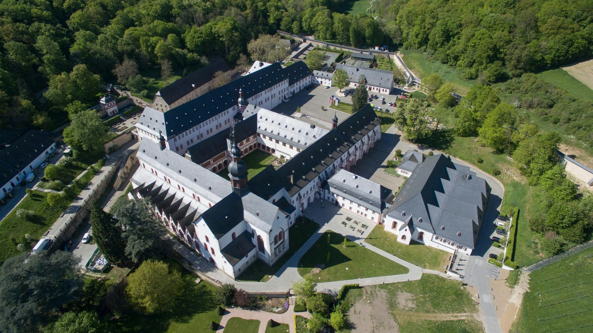 Kloster Eberbach von oben