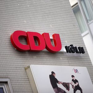 Das Parteilogo der CDU in Köln
