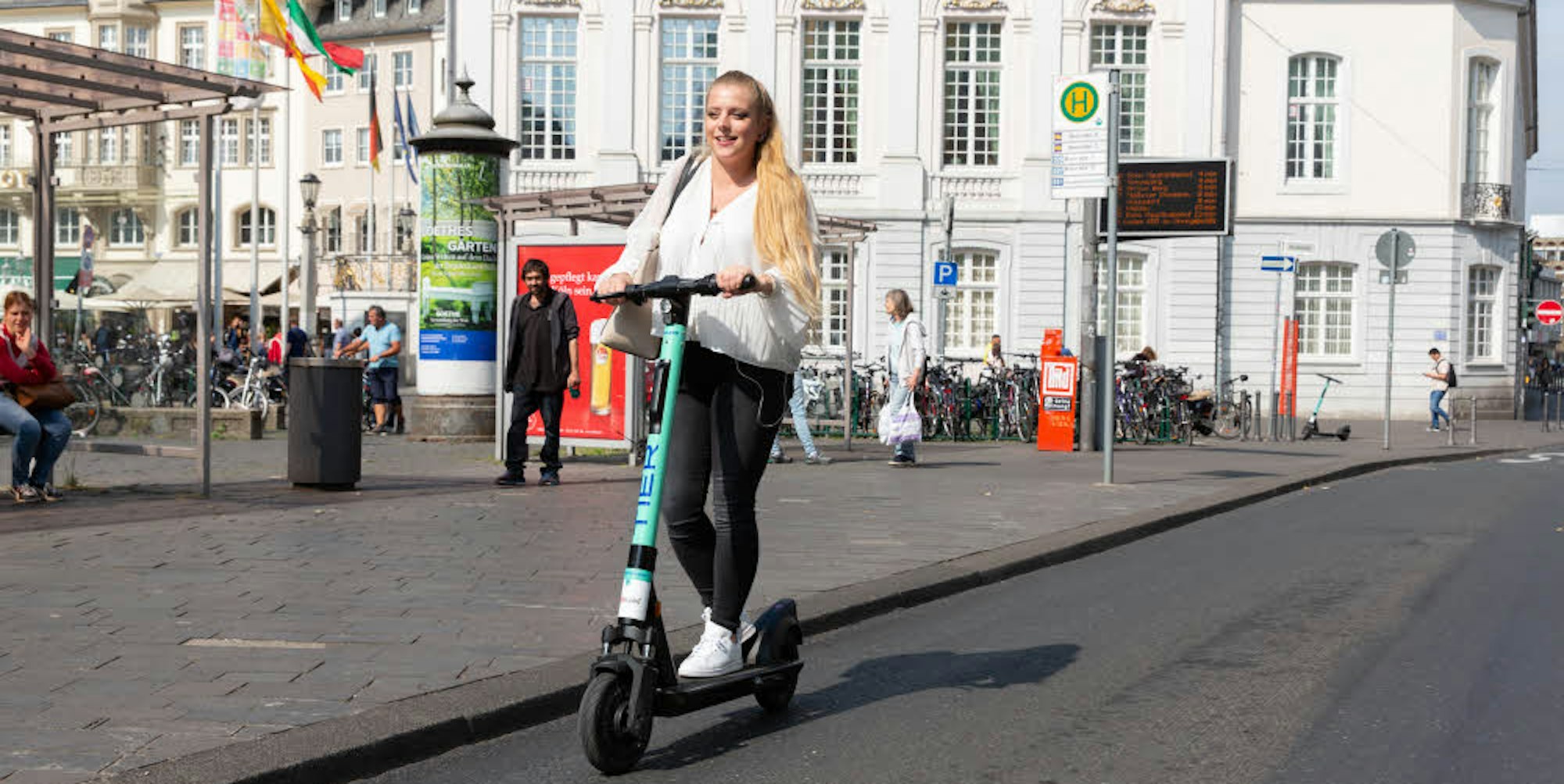 Die E-Scooter kommen in Bonn so gut an, dass der Bestand jetzt auf 400 verdoppelt wurde.