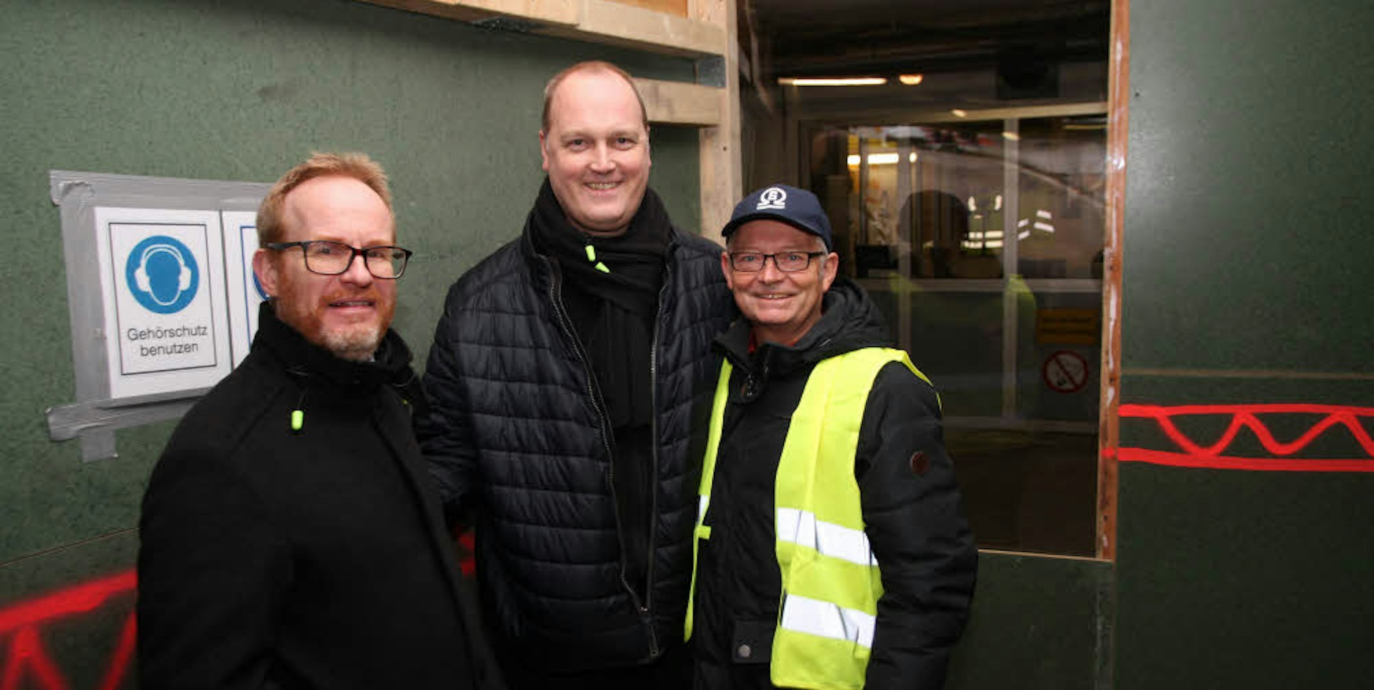 Mit der Sanierung bei laufendem Betrieb machen Andreas Roth (von links), Ingo Nebel und Johannes Ortner bislang recht gute Erfahrungen. 