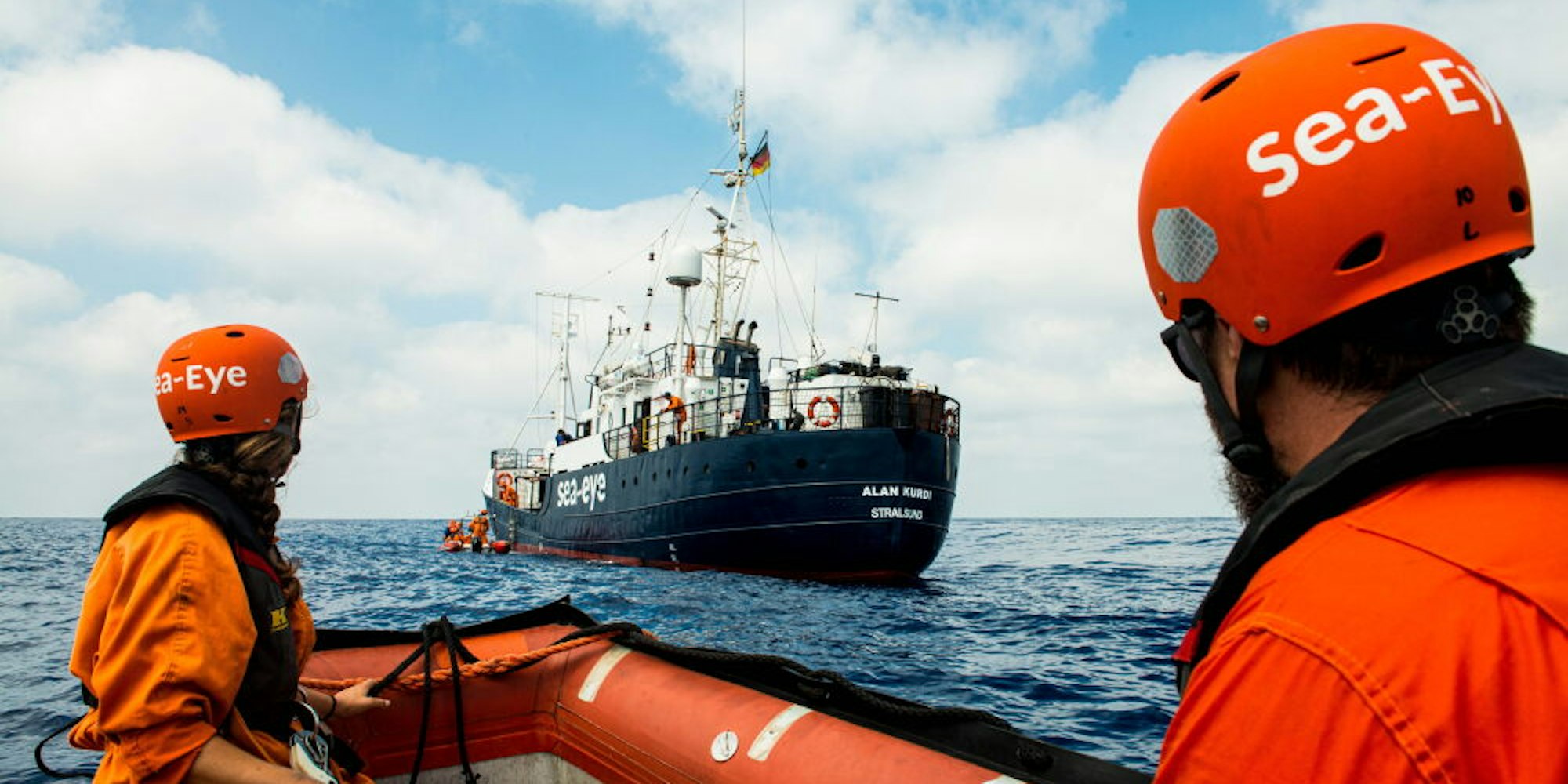 Die Alan Kurdi ist das dritte Schiff der Organisation Sea Eye. Zurzeit wird es auf Sardinien festgehalten.