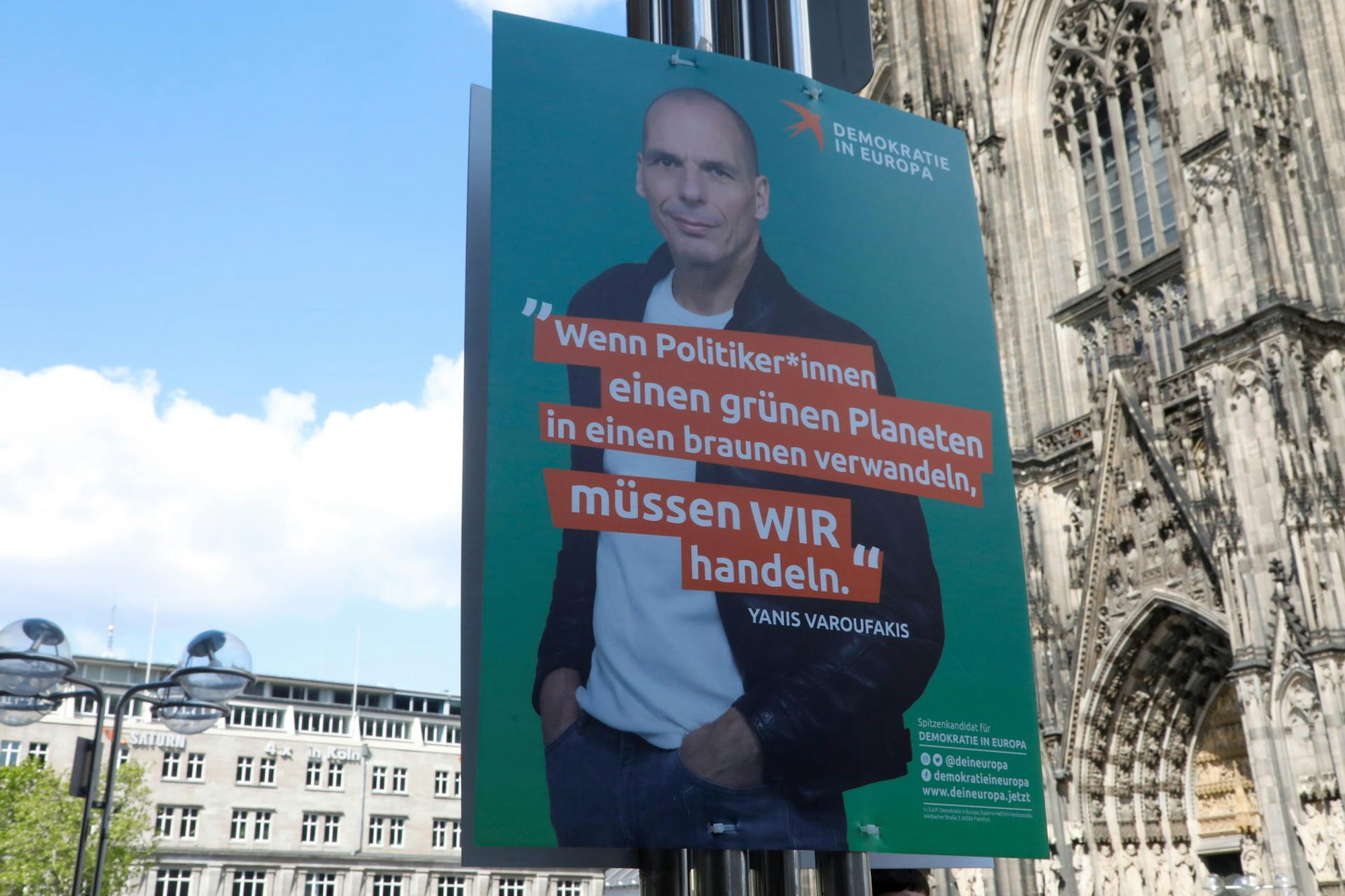 Varoufakis Wahlplakat