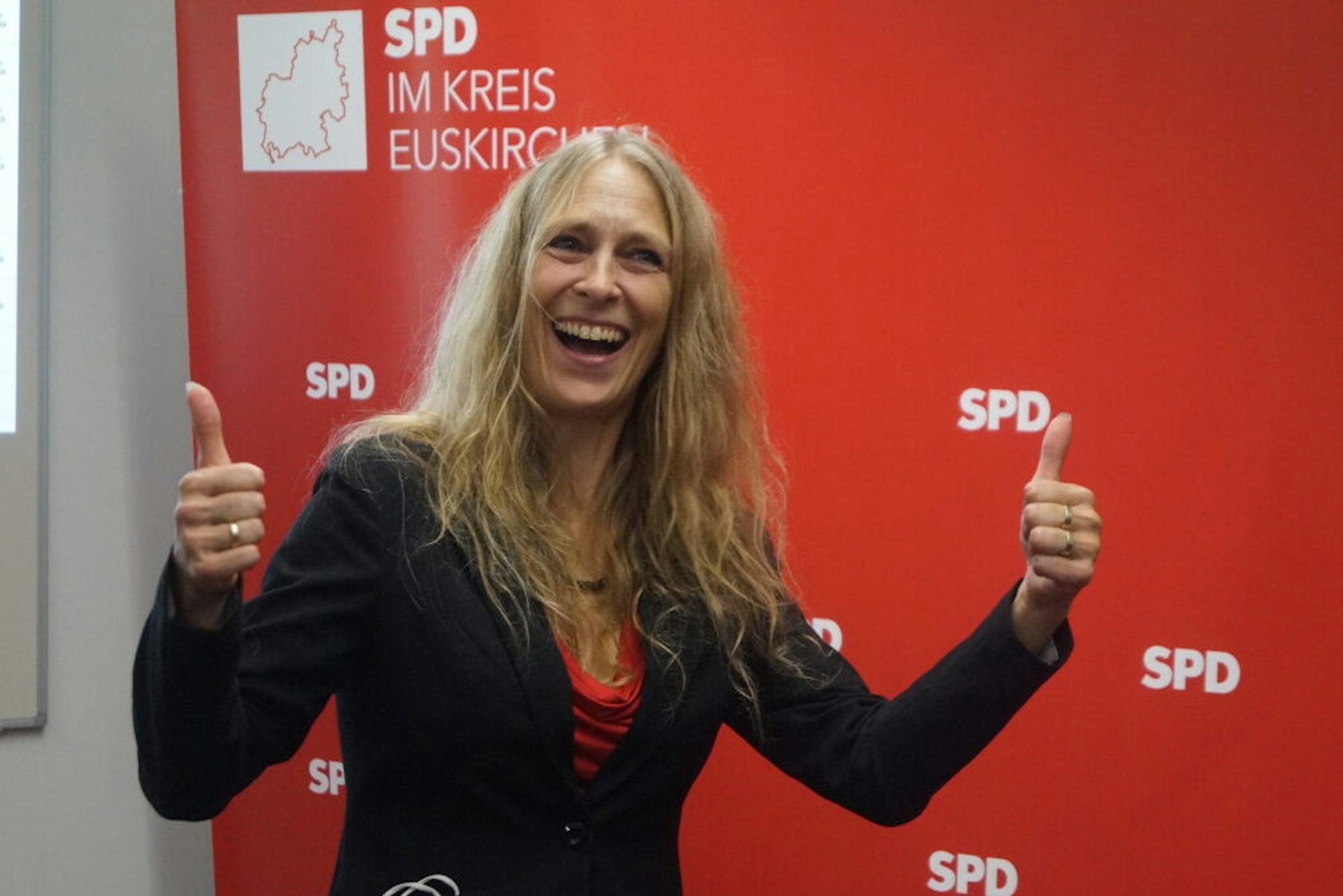 Hatte gut lachen: Dagmar Andres zieht in den Bundestag ein.