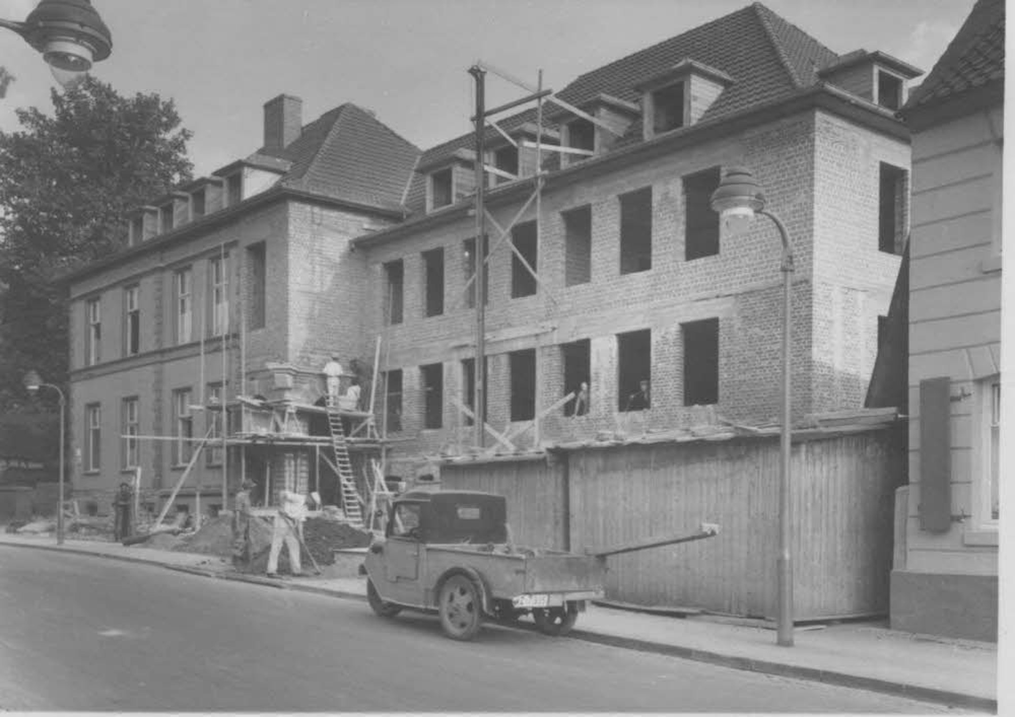 Umbau des Arbeitsamts im Jahr 1936.