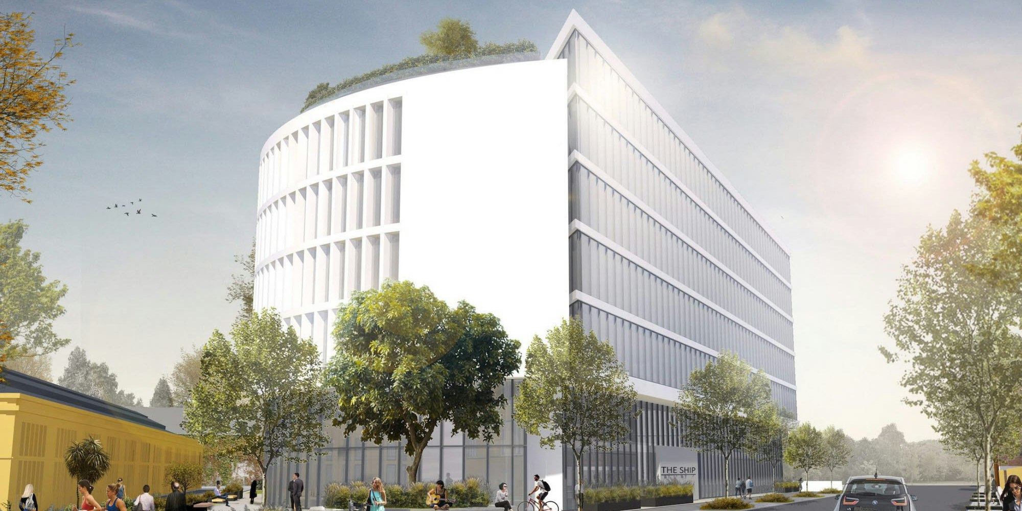 The Ship – das modernste Bürogebäude der Stadt soll Ende 2019 in Ehrenfeld kreuzen....
