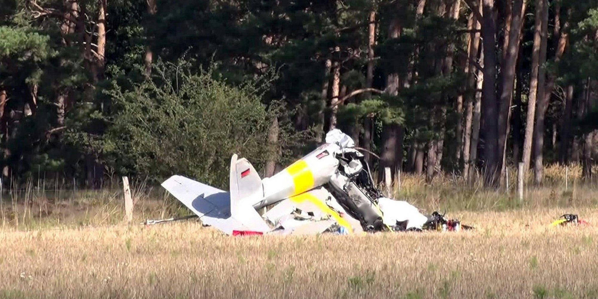 Kleinflugzeug im Havelland abgestürzt