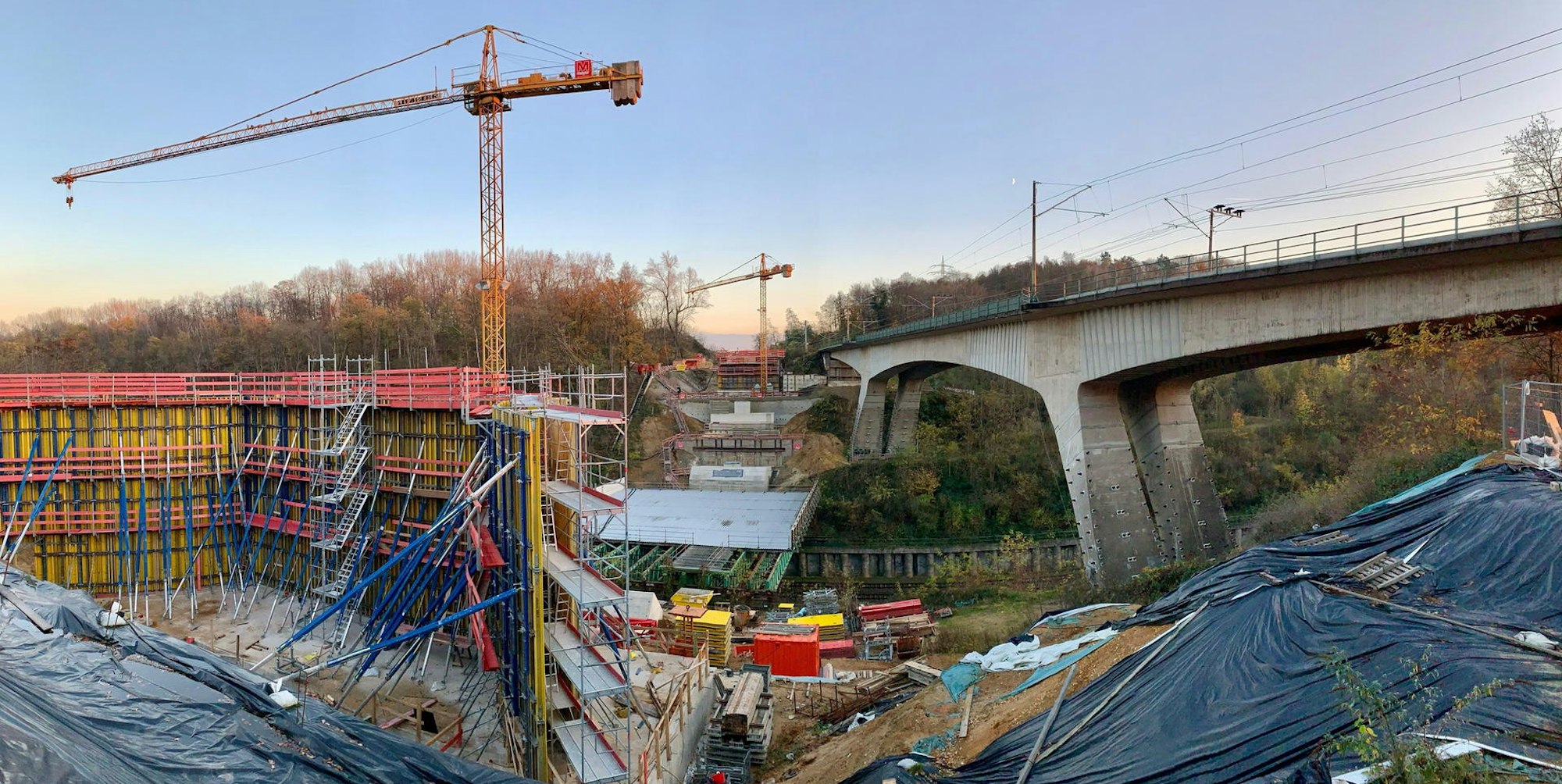 Dauerbaustelle in Königsdorf: Die Anschlussstelle zur Autobahn 4 entsteht
