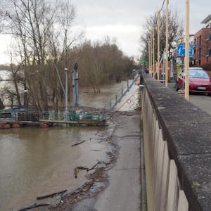 Sürth Lindemauer Hochwasser Foto süsser