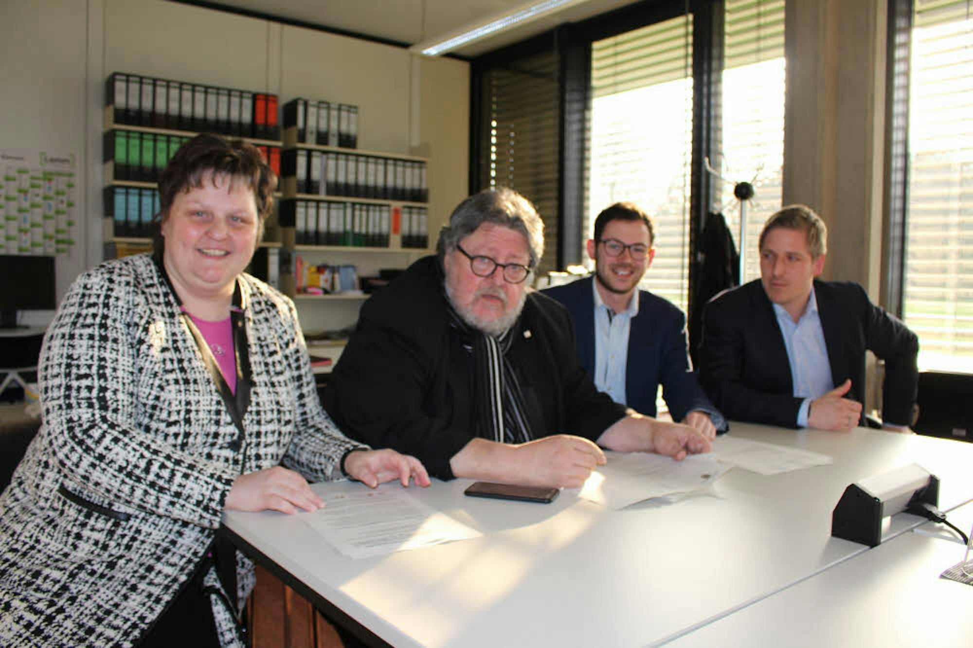 Präsentierten die neue Beitragsstaffelung: Ute Stolz (v.l.), Bernd Kolvenbach, Emmanuel Kunz und Markus Ramers.