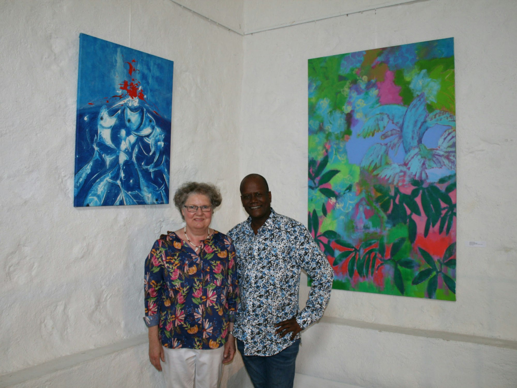 Die Künstler Nigel Henri und Dagmar Schmidt sind seit fast zwanzig Jahren befreundet.