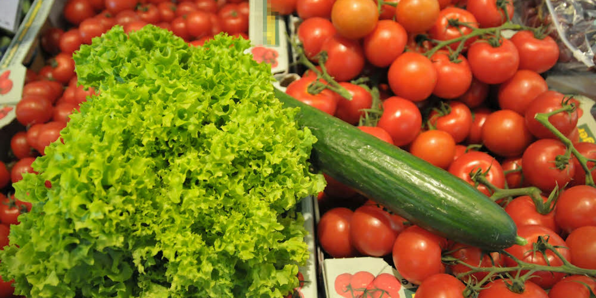 Salat hat weniger gesunde Inhaltsstoffe als etwa Tomaten.