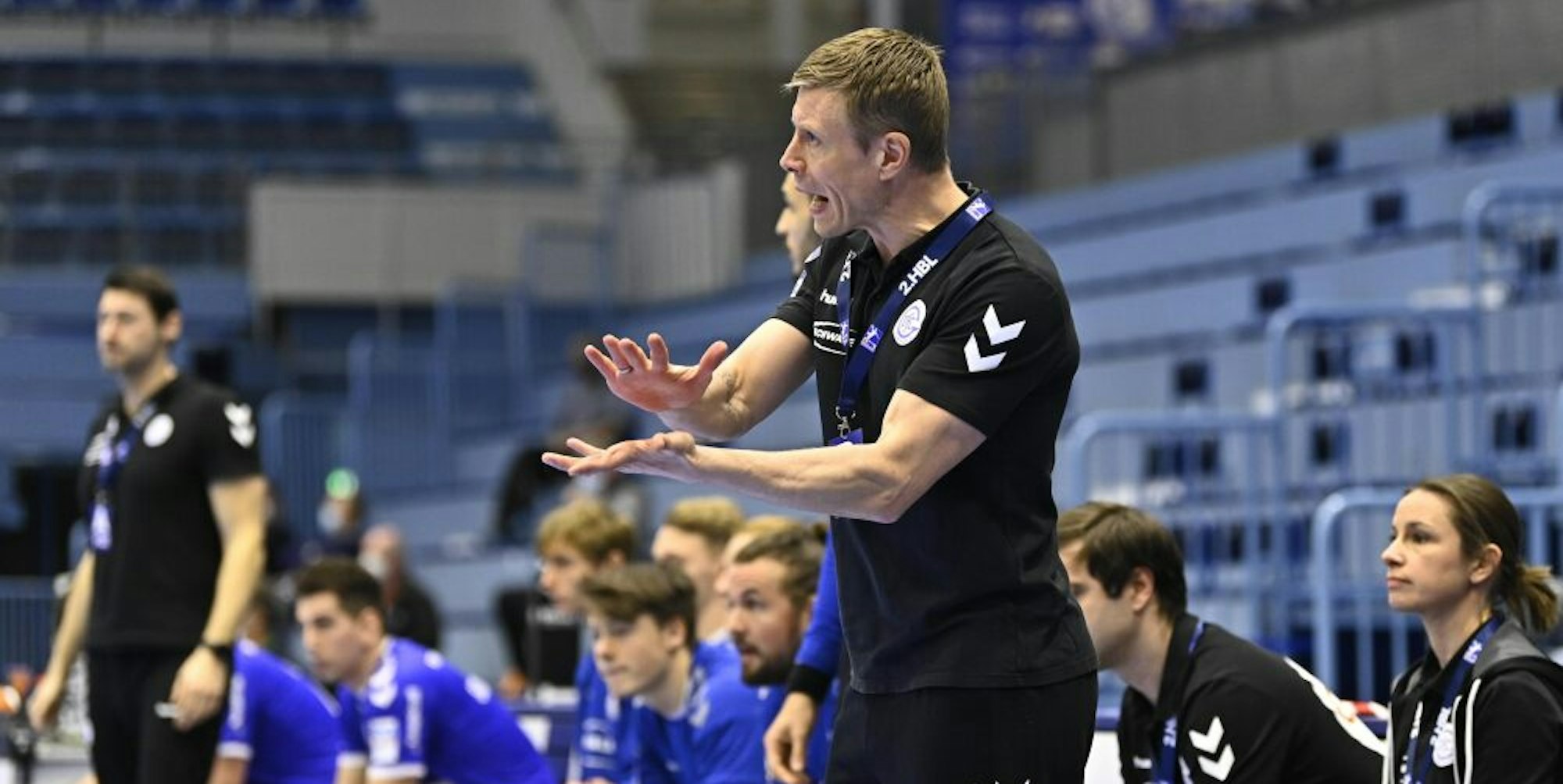 VfL-Trainer Gudjon Valur Sigurdsson erwartet von seiner Mannschaft eine Reaktion auf die Hinspiel-Niederlage gegen Rimpar.
