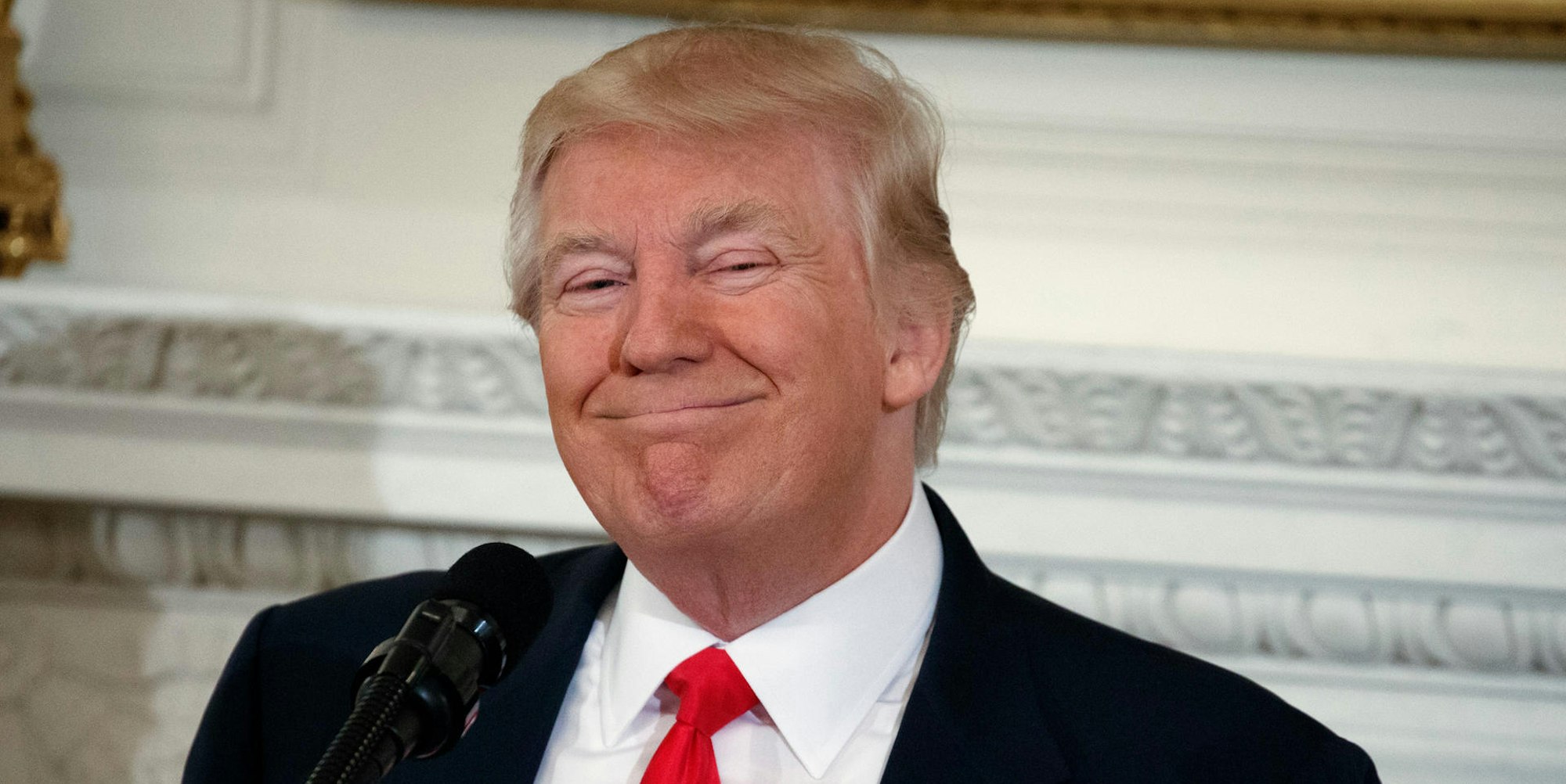 Donald Trump grin