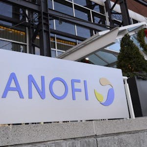 Ein Logo des Pharmakonzerns Sanofi.