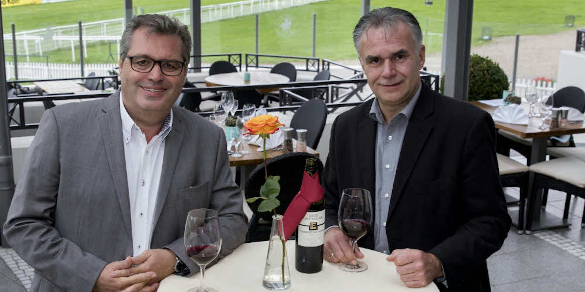 Der neue Gastronomie-Betreiber Otto Becker (l.) und Geschäftsführer Frank Mühlich.