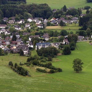 Nahe dem Ort Spitze  könnten Gewerbeflächen für Bergisch Gladbacher Firmen entstehen.
