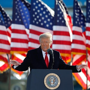 Trump US-Flaggen