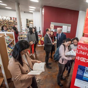 Man muss schon des Chinesischen mächtig sein, um das neue Angebot der Stadtbibliothek für sich nutzen zu können.