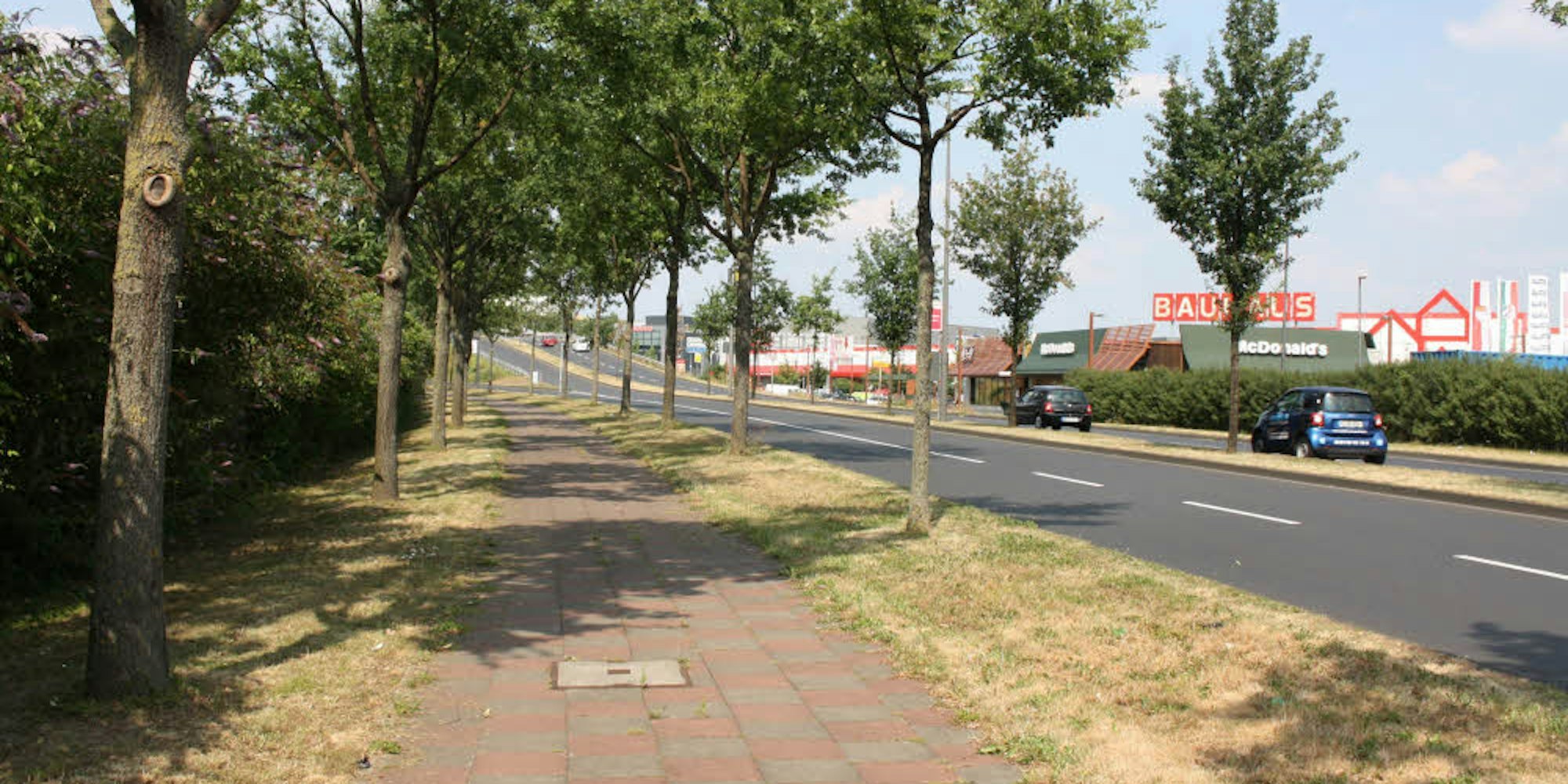 Die  Straße des 17. Juni in Kalk soll Bestandteil des Radschnellweges werden.