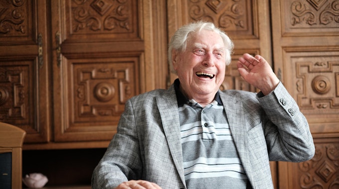 Bestens aufgelegt: Ludwig Sebus vor seinem 95.Geburtstag. (Archivbild)