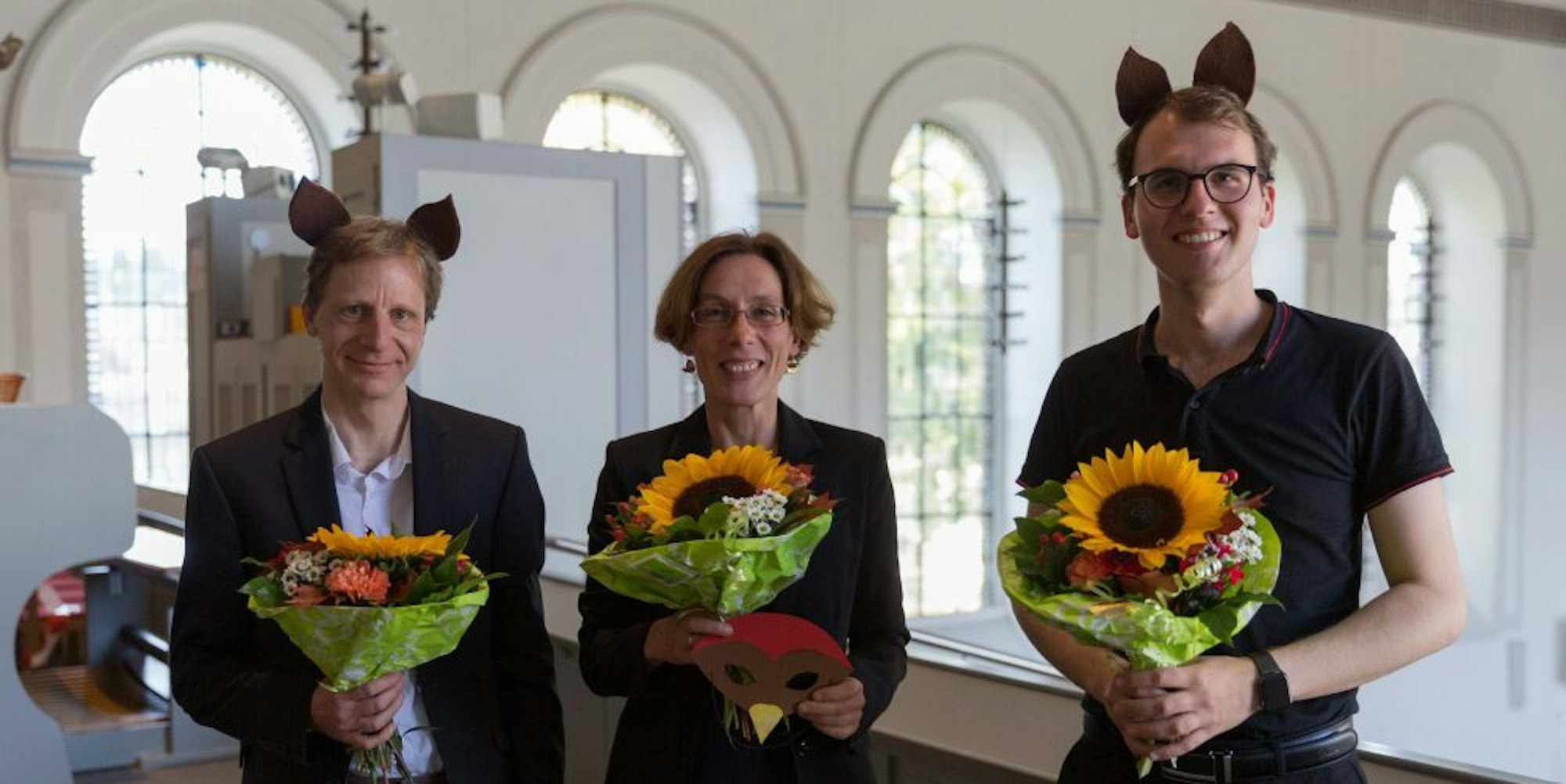 Gespitzte Ohren: Kreiskantorin Annemarie Sirrenberg mit ihr Kollegen Frank Hasch (l.) und Pascal Salzmann.