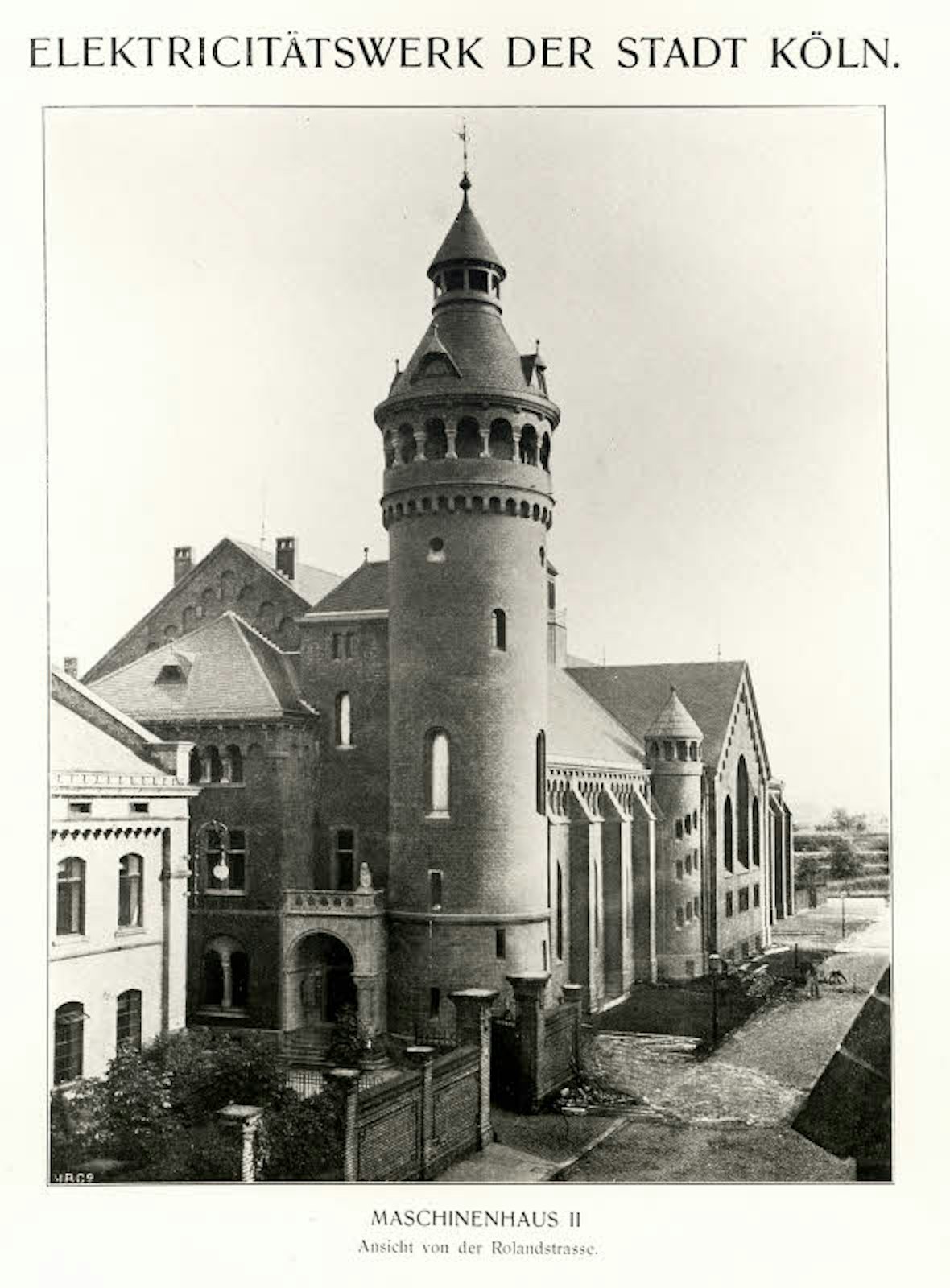 Der Turm und das Maschinenwerk 2  fotografiert im 1901.