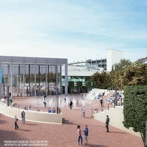 So hat Architekt Hartmut de Corné das Rhein-Sieg-Forum und den Platz geplant