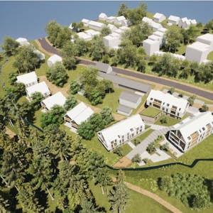 Neu gebaut werden in Lindlar die Häuser - hier in der Visualisierung