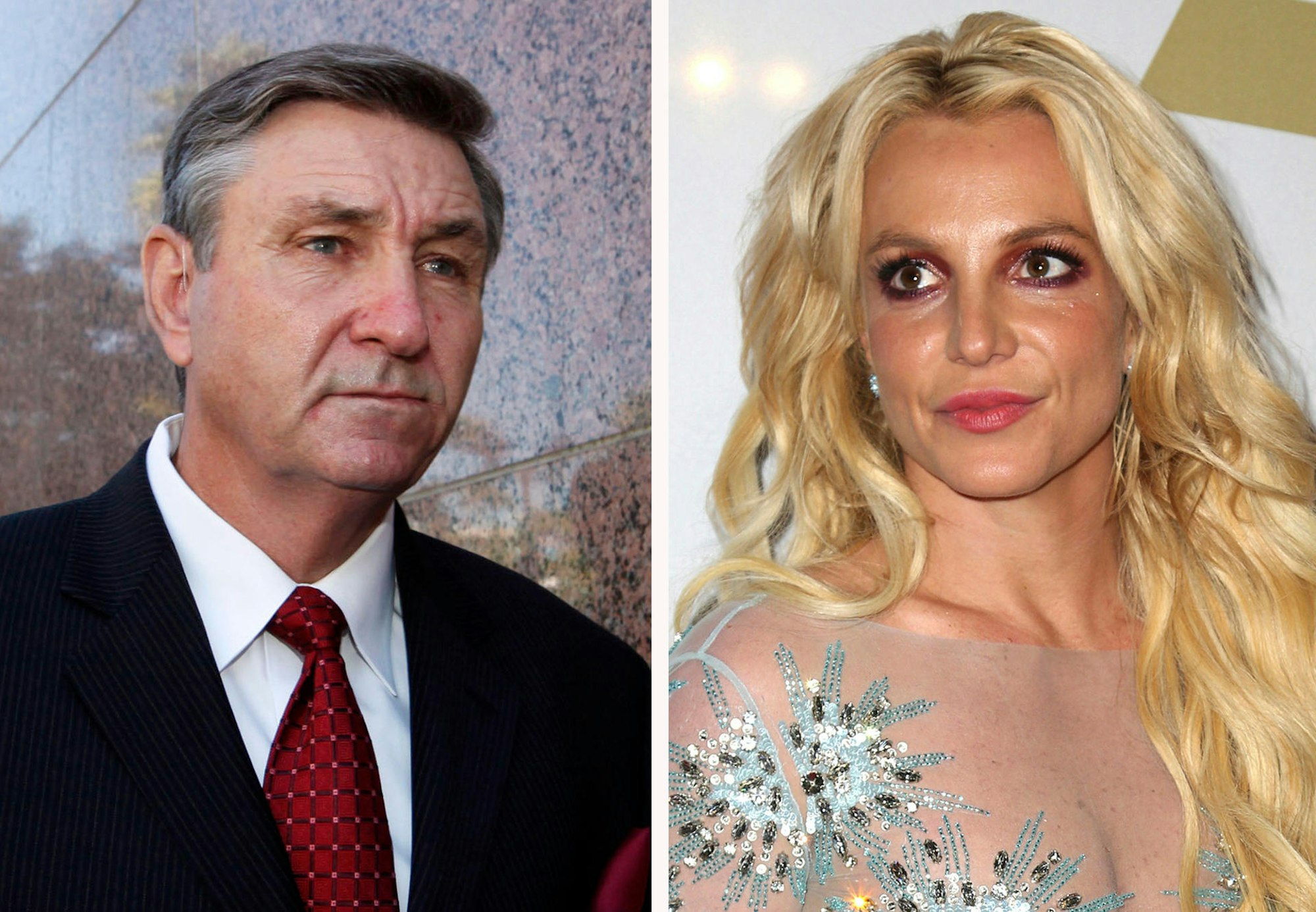 Britney Spears (r.) und ihr Vater Jamie