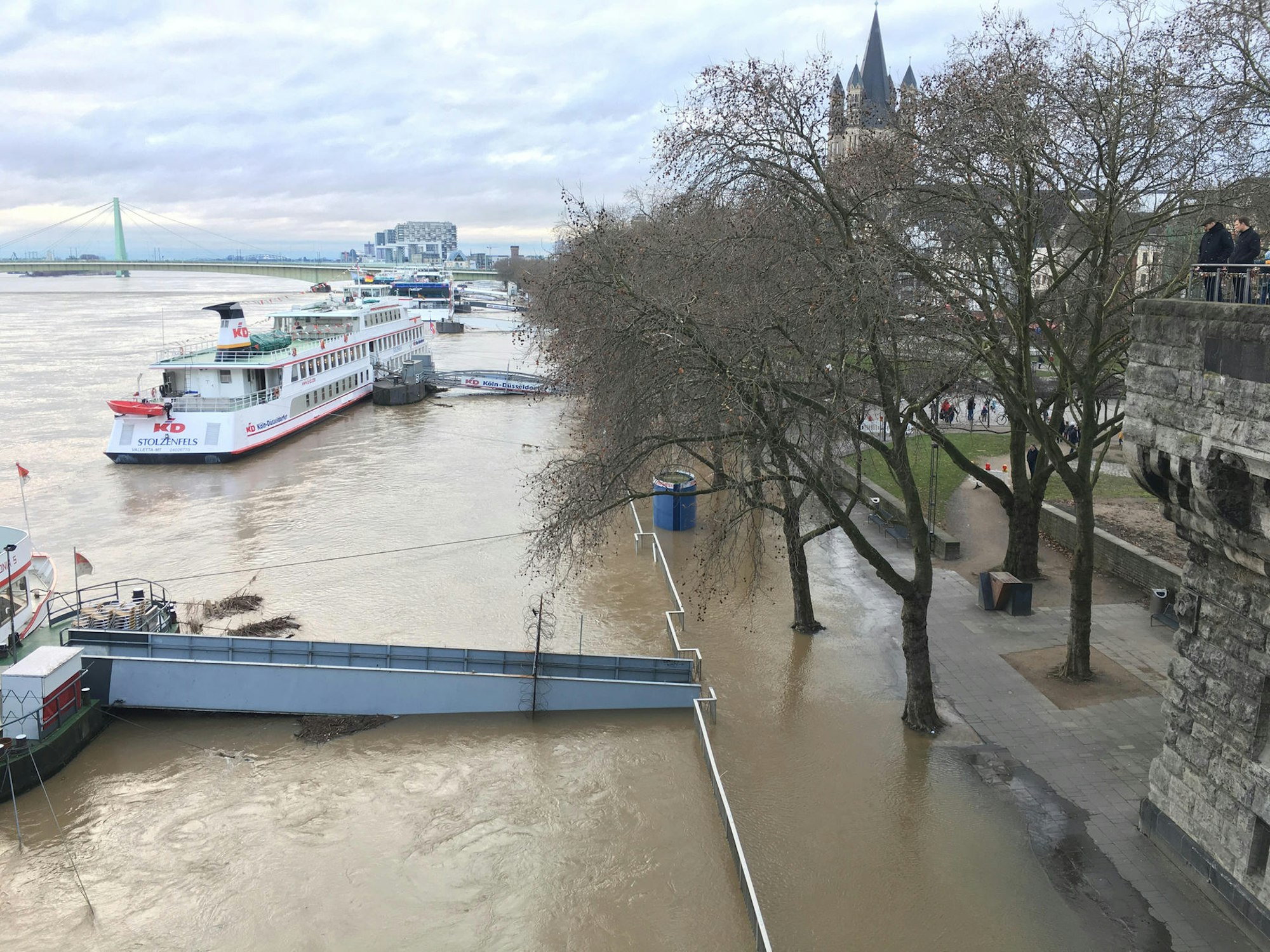 Köln Hochwasser cm