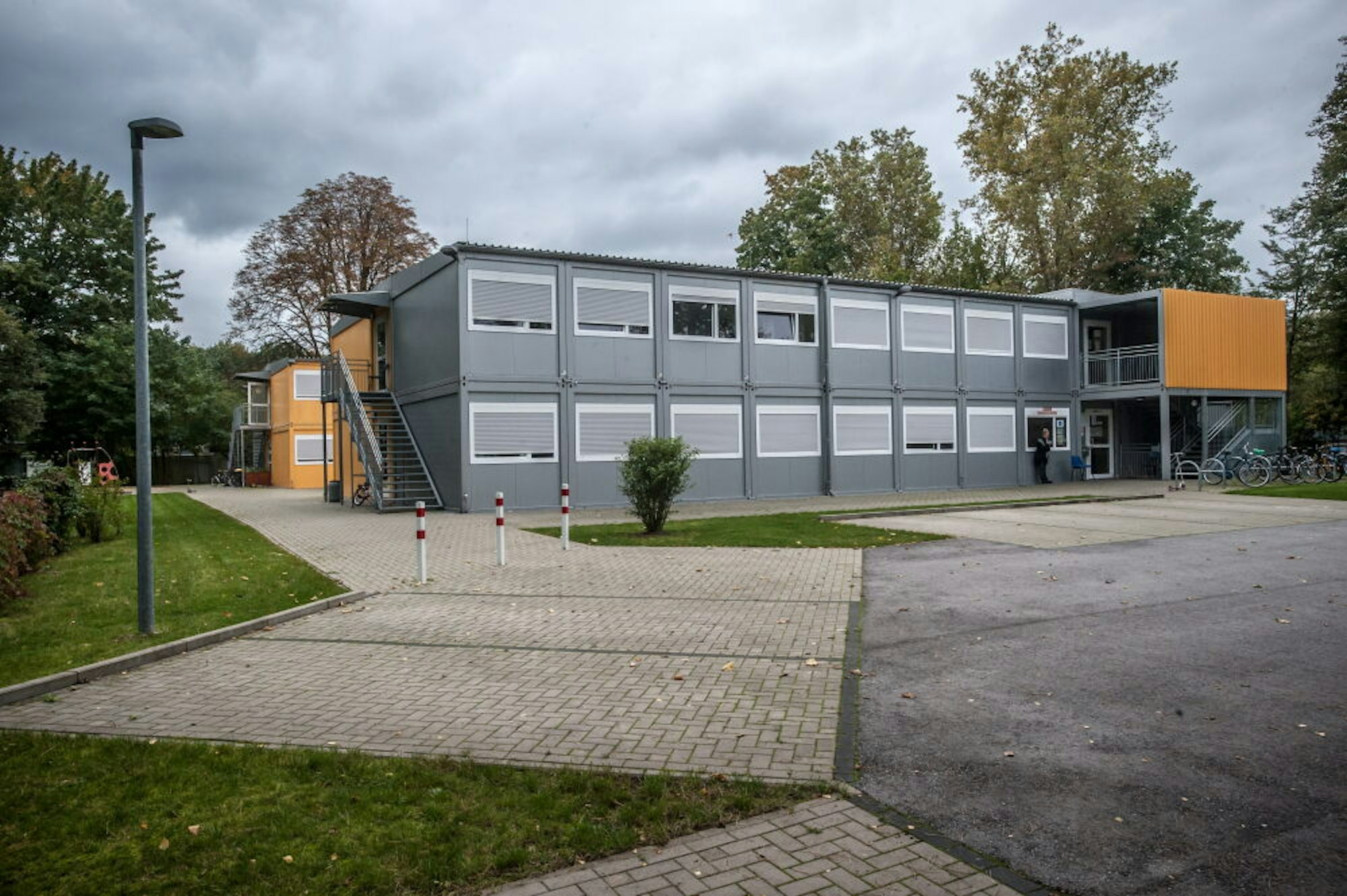 Die Wohncontainer an der Merziger Straße, als Flüchtlingsunterkunft gebaut und genutzt, könnten in den nächsten Jahren Schulklassen aus dem Stadtteil beherbergen.
