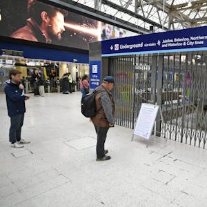 Bahnhof London Streik