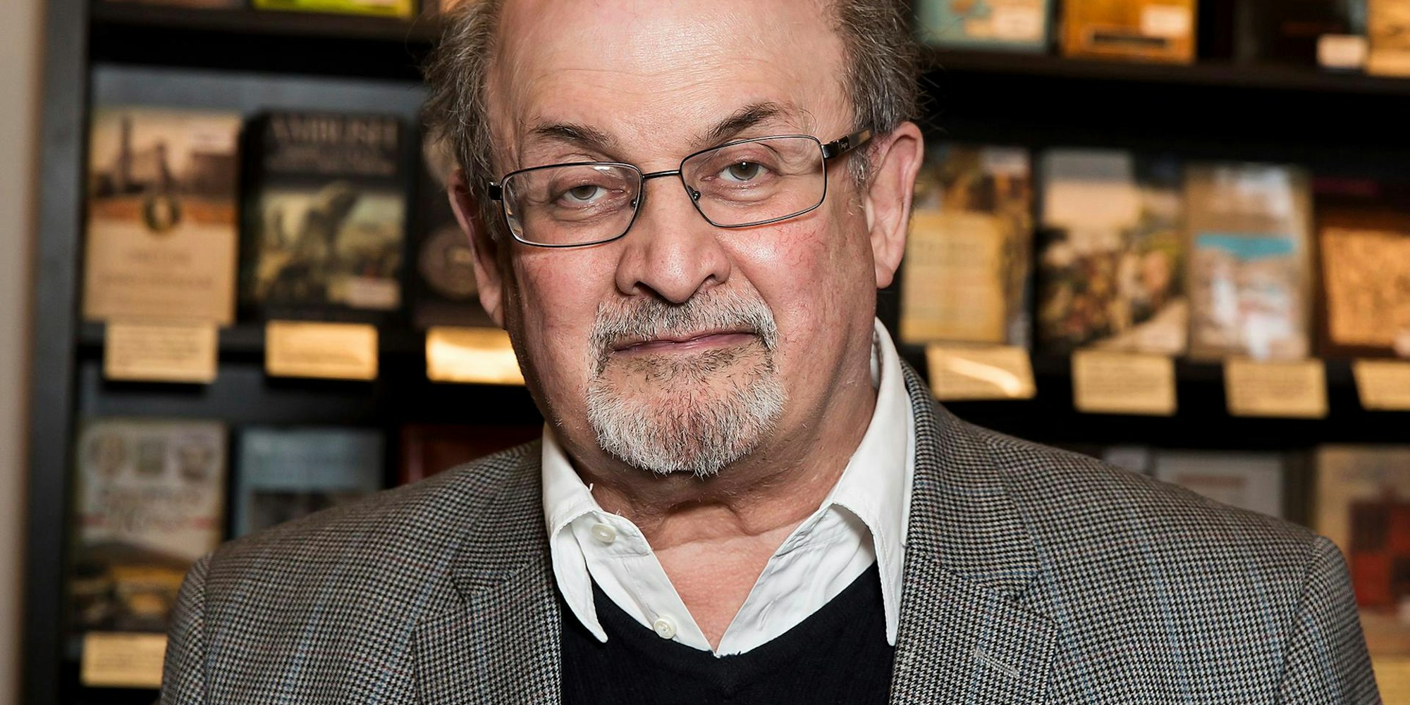 Salman Rushdie blind
