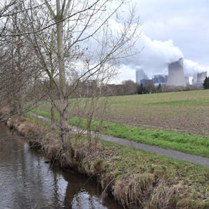 Wenn die Kohleverstromung endet, droht der Bach, hier bei Rheidt, trockenzufallen, weil das Kühlwasser des Kraftwerks wegfällt.