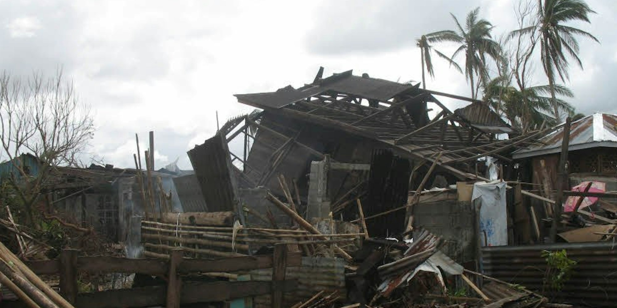 Die Stadt Tacloban war nach dem Sturm völlig zerstört.