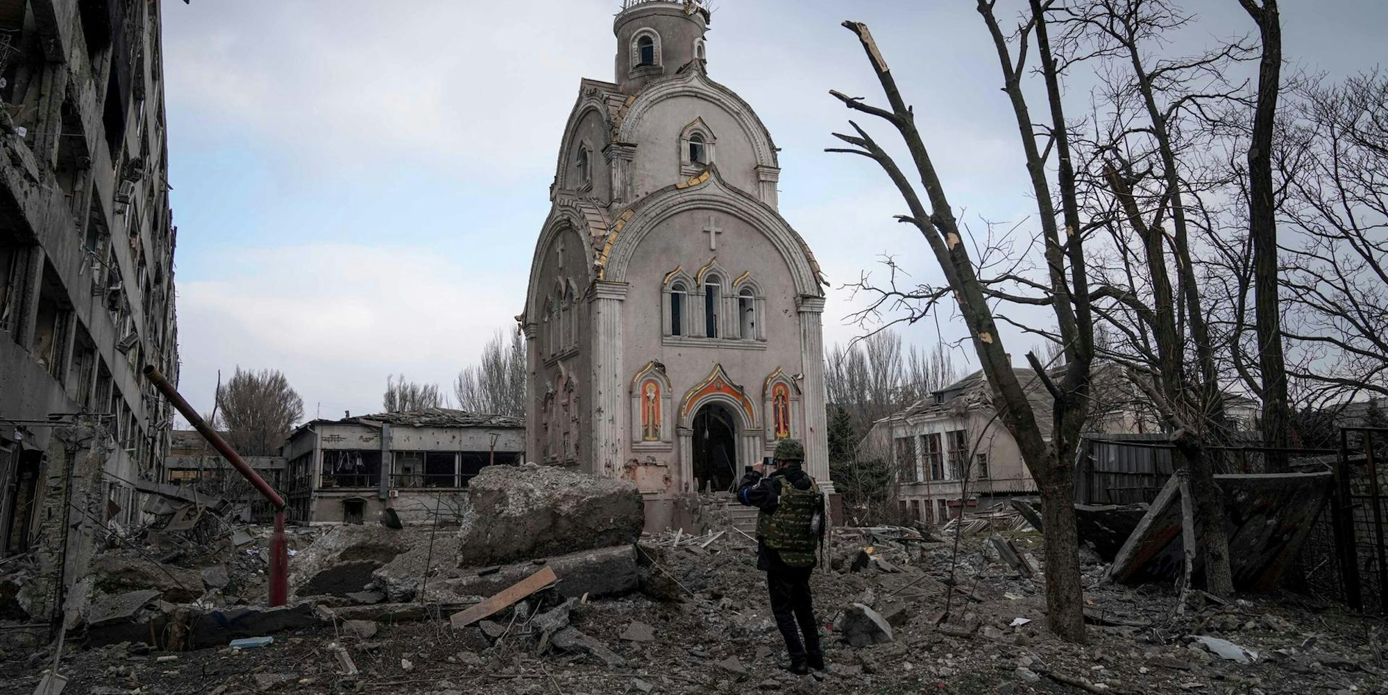 Mariupol Zerstörung Kirche