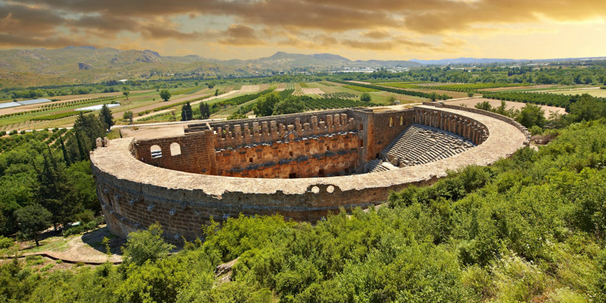 Das römische Theater von Aspendos in Kleinasien