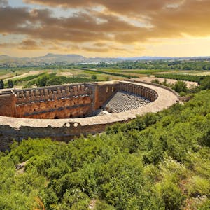 Das römische Theater von Aspendos in Kleinasien