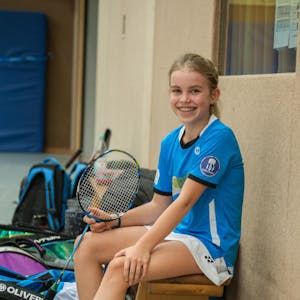 Im Badminton hat sich die zwölfjährige Isabel Kleban mit ihrem Schläger schon einigen Respekt erworben.